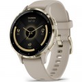 Смарт-годинник Garmin Venu 3S, French Gray + Soft Gold, GPS (010-02785-02)