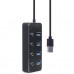 Концентратор Gembird USB 3.0 4 ports switch black (UHB-U3P4P-01)