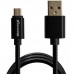 Дата кабель USB 2.0 AM to Micro 5P 1.0m Cu, 2.1A, Black Grand-X (MM-01B)