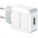 Зарядное устройство Grand-X USB 5V 2,1A White + cable USB -> Lightning, Cu (CH03LTW)