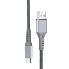 Дата кабель USB 2.0 AM to Type-C 1.2m Grey Grand-X (FC-12G)