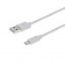 Дата кабель USB 2.0 AM to Micro 5P 2.5m white Grand-X (PM025W)