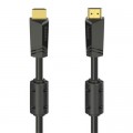 Кабель мультимедийный HDMI to HDMI 10.0m 4K Ethernet Gold Black Hama (00205009)