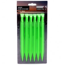 Комплект кілочків High Peak Glow in the Dark ABS Peg 20 см 6 шт Luminous Green (929003)