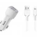 Зарядний пристрій HOCO Z23 2xUSB White (6957531078012)