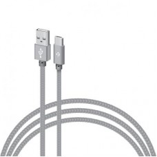 Дата кабель USB 2.0 AM to Type-C 2.0m CBGNYT2 grey Intaleo (1283126489143)