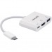 Концентратор Intracom USB3.1 Type-C to HDMI/USB 3.0/PD 60W 4-in-1 White Manhattan (152945)