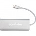 Концентратор Intracom USB3.1 Type-C to HDMI/USB 3.0x2/RJ45/SD/PD 60W Hub 7-in-1 Manhattan (152075)