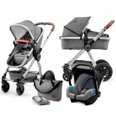 Коляска Kinderkraft 3 в 1 Veo Gray (KKWVEOGRY30000) (5902533910656)