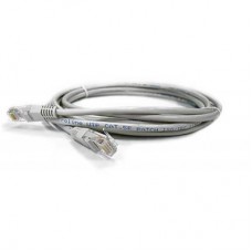 Патч-корд 3м, UTP, cat.5e, CU, 24AWG, grey Kingda (KD-PAUT3300GY)