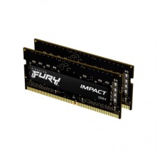 Модуль памяти для ноутбука SoDIMM DDR4 64GB (2x32GB) 3200 MHz Fury Impact Kingston Fury (ex.HyperX) (KF432S20IBK2/64)