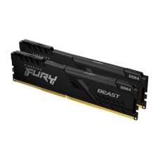 Модуль пам'яті для комп'ютера DDR4 16GB (2x8GB) 3733 MHz Fury Beast Black Kingston Fury (ex.HyperX) (KF437C19BBK2/16)