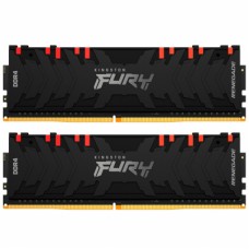 Модуль пам'яті для комп'ютера DDR4 16GB (2x8GB) 4000 MHz Renegade RGB Black Kingston Fury (ex.HyperX) (KF440C19RBAK2/16)