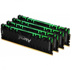 Модуль пам'яті для комп'ютера DDR4 32GB (4x8GB) 3600 MHz Renegade RGB Black Kingston Fury (ex.HyperX) (KF436C16RBAK4/32)