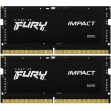 Модуль памяти для ноутбука SoDIMM DDR5 32GB (2x16GB) 5600 MHz Impact Black Kingston Fury (ex.HyperX) (KF556S40IBK2-32)