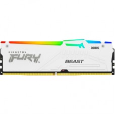 Модуль пам'яті для комп'ютера DDR5 16GB 5200 MHz Beast RGB EXPO White Kingston Fury (ex.HyperX) (KF552C36BWEA-16)