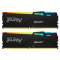 Модуль пам'яті для комп'ютера DDR5 32GB (2x16GB) 6400 MHz Beast RGB EXPO Kingston Fury (ex.HyperX) (KF564C32BBEAK2-32)