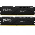 Модуль пам'яті для комп'ютера DDR5 32GB 6400 MHz Beast Black EXPO Kingston Fury (ex.HyperX) (KF564C32BBE-32)