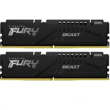 Модуль пам'яті для комп'ютера DDR5 32GB 6400 MHz Beast Black EXPO Kingston Fury (ex.HyperX) (KF564C32BBE-32)