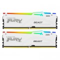 Модуль памяти для компьютера DDR5 32GB (2x16GB) 6800 MHz Beast White RGB XMP Kingston Fury (ex.HyperX) (KF568C34BWAK2-32)