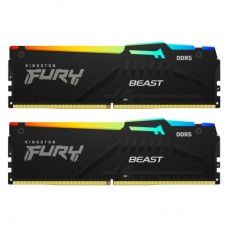 Модуль пам'яті для комп'ютера DDR5 64GB (2x32GB) 6400 MHz Beast RGB EXPO Kingston Fury (ex.HyperX) (KF564C32BBEAK2-64)