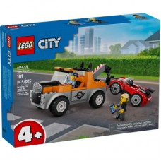 Конструктор LEGO City Евакуатор і ремонт спортивних авто (60435)