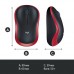 Мишка Logitech M185 red (910-002240)