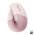 Мишка Logitech Lift Vertical Ergonomic Wireless/Bluetooth Rose (910-006478)