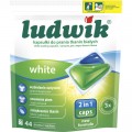 Капсулы для стирки Ludwik White 2 в 1 для белых вещей 44 шт. (5900498025774)