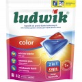 Капсули для прання Ludwik Color 2 в 1 для кольорових речей 32 шт. (5900498025736)