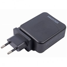 Зарядний пристрій Maxxter 1USB-A + 2USB-C (PD 65W+PD 18W + QC 3.0) (WC-PD65W-01)