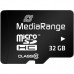 Карта памяти Mediarange 32GB microSD class 10 (MR959)