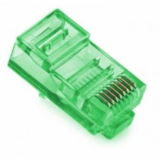 Конектор RJ45 cat.5e UTP 8P8C Green 100 шт Merlion (09051)