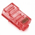 Конектор RJ45 cat.5e UTP 8P8C Red 100 шт Merlion (05357)