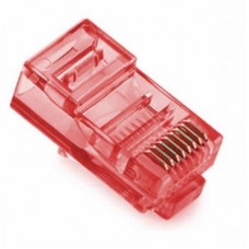 Коннектор RJ45 cat.5e UTP 8P8C Red 100 шт Merlion (05357)