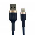 Дата кабель USB 2.0 AM to Lightning 1.0m MI-71 2.4A Navy Blue Mibrand (MIDC/71LNB)