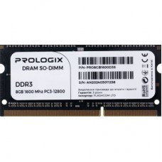 Модуль памяти для ноутбука SoDIMM DDR3 8GB 1600 MHz Prologix (PRO8GB1600D3S)