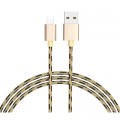 Дата кабель USB 2.0 AM to Lightning 1.0m 2.4A Gold BOROFONE (BX24LG)