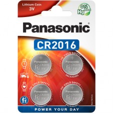 Батарейка Panasonic CR 2016 Lithium * 4 (CR-2016EL/4B)