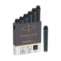 Чернила для перьевых ручек Parker Картриджи Quink Mini /6шт черный (11 510BK)