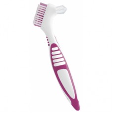 Зубна щітка Paro Swiss clinic denture brush для зубних протезів рожева (7610458009208-pink)