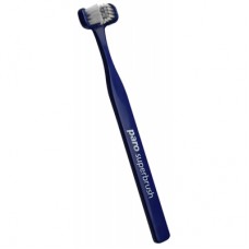 Зубная щетка Paro Swiss Superbrush трехсторонняя синяя (7610458007242-dark-blue)