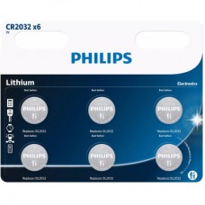 Батарейка Philips CR 2032 Lithium 3V * 6 (CR2032P6/01B)