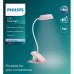 Настольная лампа Philips LED Reading Desk lamp Donutclip 3W, 4000K, 1200mAh (Lithium battery), рожевий (929003179627)