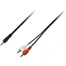 Кабель мультимедійний Jack 3.5mm M to 2xRCA M 1.5m Piko (1283126473890)