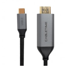 Перехідник USB-C to HDMI, 4K, Ultra HD, V2.0 1.8m PowerPlant (CA913350)