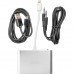 Перехідник Lightning (M) to HDMI, VGA, 3.5mм (F) PowerPlant (CA911929)