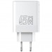 Зарядний пристрій Proda AZEADA Seagulls AZ-19 GaN5 65W USB-A (QC4.0) USB-C (PD3.0) white (AZ-19-WH)