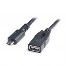 Дата кабель OTG USB 2.0 AF to Micro 5P 0.1m REAL-EL (EL123500014)