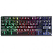 Клавіатура REAL-EL 8710 Gaming TKL Backlit, black